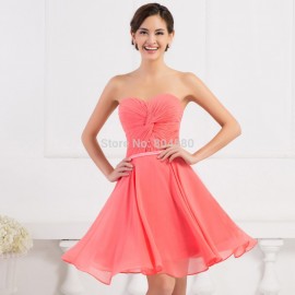  Fashion Short Chiffon Evening Prom dress Formal Party Ball dresses Women Spring Pageant Gowns CL6297