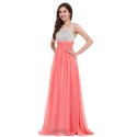 Vestido de Casamento Longo Tank Red Pink Blue Party Wedding Dress Chiffon Princess Bridesmaid Dresses Long Lace Up Back 6130 