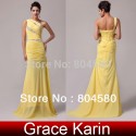  Low Price In Stock One Shoulder Sheath Chiffon Evening Dress Formal Gowns Long Mermaid Prom dresses CL4971
