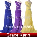  Low Price In Stock One Shoulder Sheath Chiffon Evening Dress Formal Gowns Long Mermaid Prom dresses CL4971