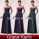   Womens Ladies A-Line Off Shoulder Sequins Evening dresses Sexy Long Dresses costume Party Formal Prom Gown CL6005