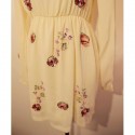 Vintage Jewel Neck Long Sleeves Beading Dress For Women