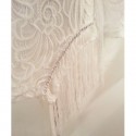 Vintage Jewel Neck Long Sleeves Chains Fringe Dress For Women
