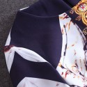 Vintage Jewel Neck Long Sleeves Printed Dress For Women
