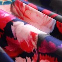 Vintage Jewel Neck Sleeveless Flowers Printed Dress For Women