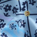 Vintage Round Neck Short Sleeve Flower Pattern Women's Dress