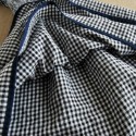 Vintage Round Neck Short Sleeve Plaid Spliced Women's Dress