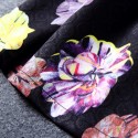 Vintage Scoop Neck 3/4 Sleeves Floral Printed Dress For Women