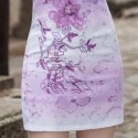 Vintage Short Sleeve Embroidered Slimming Women's Dress