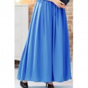 Vintage Strapless Solid Color Pleated Prom Long Dress For Women
