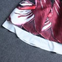Vintage Jewel Neck Sleeveless Abstract Print Dress For Women
