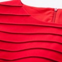 Vintage Jewel Neck Solid Color A-Line Sleeveless Dress For Women