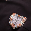 Vintage Scoop Neck Long Sleeves Floral Print Splicing Dress For Women