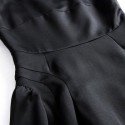 Vintage Scoop Neck Sleeveless Solid Color Backless Dress For Women