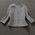 Vintage Sleeveless Dress and Jewel Neck 3/4 Sleeves Jacket Suit For Women