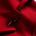 Vintage Solid Color V-Neck Sleeveless Belt Dress For Women