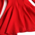 Vintage V-Neck Long Sleeves Solid Color Dress For Women