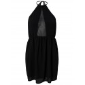 Summer Dress   Vestidos De Festa Women Black Halter A Line Mini Casual Chiffon Dress Sexy Evening Party Dresses 9133