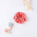 100%silk Hair Scrunchie Hair Accessories Soft Ponytail Holder Solid Pink Colors