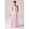    Grace Karin Stock Strapless Tulle Prom Gown Pink formal dresses evening party dress CL6042