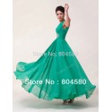   In Stock Ladies Deep V-Neck Formal Prom Dresses Dinner Gown Chiffon Evening party Long Dress CL6064