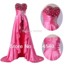   Ladies Sweetheart Strapless Short Front Long Back Prom Dress fashion Mermaid Party Gown Formal Evening Dresses CL6012