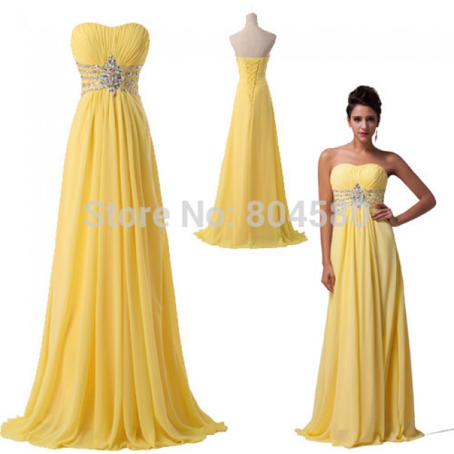  Fashion Women's Strapless Floor-Length Chiffon Celebrity Dress Long Prom Party Gown Formal Evening Dresses CL6002