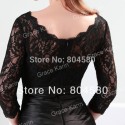   Grace Karin Stock 3/4 Sleeve Lace + Satin Long Mermaid Evening Dress Formal prom party Gown CL4524