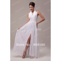  Stock  Style Strapless Halter Chiffon Women's Long Backless Party Dress Evening Gown Formal Prom dresses CL6065
