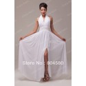  Stock  Style Strapless Halter Chiffon Women's Long Backless Party Dress Evening Gown Formal Prom dresses CL6065