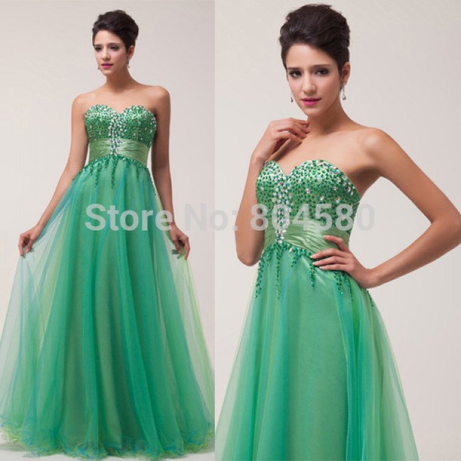  Stock Strapless Off-Shoulder Long woman dance dress Elegant Design Evening dresses Cheap Prom Party Gown CL6063 (AL12)
