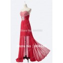  Hot Fashion Strapless Long design Chiffon Evening Dresses Fashion Dinner Party gown Formal Prom dress women CL6001