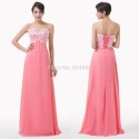   Black Pink lace Appliques Long Evening dress Floor Length Sleeveless Celebrity dresses Formal Prom Party Gown CL6135