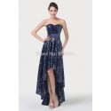   Fancy Asymmetrical Short Front Long Back Women Vintage Pageant Prom Dresses Sleeveless Formal Evening Gown dress CL6240