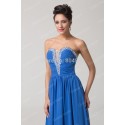   Grace Karin Stock Strapless Sexy Floor Length Formal Party Gown Blue Homecoming dress Long Evening Prom dresses CL6154