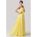   Grace Karin Women Casual Party A Line Floor length Chiffon Yellow Evening dress Long Formal Gown ball prom CL6119