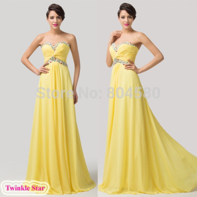   Sweetheart Summer Chiffon Maxi evening Dress Floor Length Long Formal Prom dresses Sexy Party Gown Ball CL6118