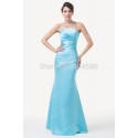  Grace Karin Fashion Women Strapless Sheath Bandage dress Formal Party Gown Long Evening Prom dresses Casual Blue CL6268