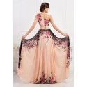  Summer Women Long Floral Print Dress Sleeveless One Shoulder Slim Evening dresses Formal Vintage Pattern Party Gown CL7504