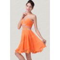  Women Vintage Elegant Strapless Chiffon Formal Evening Gowns Rhinestone Beaded Prom dresses Short Casual Party dress CL6282