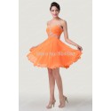  Women Vintage Elegant Strapless Chiffon Formal Evening Gowns Rhinestone Beaded Prom dresses Short Casual Party dress CL6282