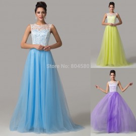 Beautiful Lace Design Mint Blue Black Evening Party Dress Floor Length Open Back Prom dresses 2015 Long Women Formal Gown CL6108