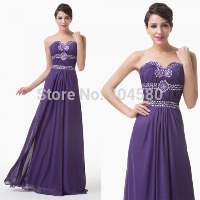 Best Sale Grace Karin Stock  Floor Length Beading Formal Occasion Gown Long Prom party dress Evening dresses Women CL6187