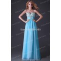 Cheap Price Sexy Stock Strapless Chiffon Celebrity Party Gown Prom Ball Evening Dress 8 Size CL3524