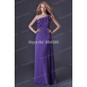 Cheap Price  One Shoulder stock Chiffon Celebrity dress Formal Evening dresses Full Length Long Party Prom Women Gown  CL3464
