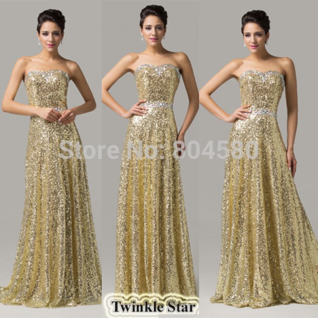 Christmas Gift  Floor length Fashion Women sequins Bandage Evening Dress Sexy Celebrity dresses Long Party Gown CL6103