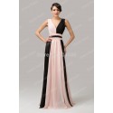 Classic  Grace Karin Empire Deep V neck Colorful Fashion evening dress Formal party Gown Long Homecoming prom dresses CL6172