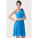 Elegant  Sexy Women Celebrity Backless Ball Blue Short Bandage Dress Party Evening Gown Chiffon Prom Dresses CL6217