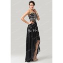 Elegant Grace Karin Strapless Chiffon Long Black Evening Dress Party Gown Prom  8 Size US 2~16  CL6166