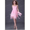 Fashion One Shoulder Knee Length Pink White blue purple short Cocktail Party dress Formal prom gown dresses CL3185